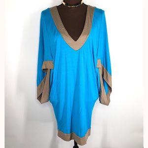 TRINA TURK Mayan Color Block Tunic Dress